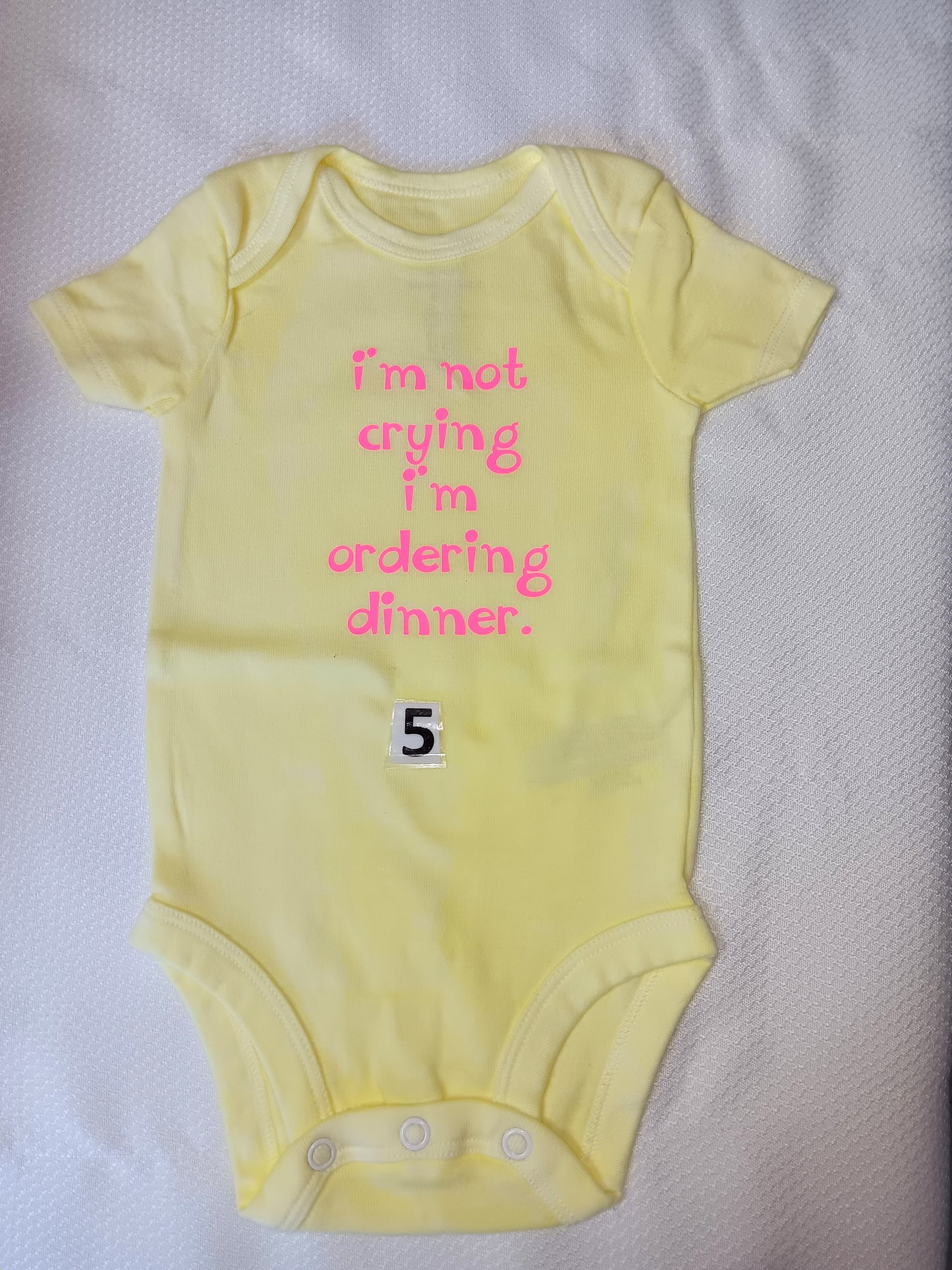 I'm not crying I'm ordering  dinner.