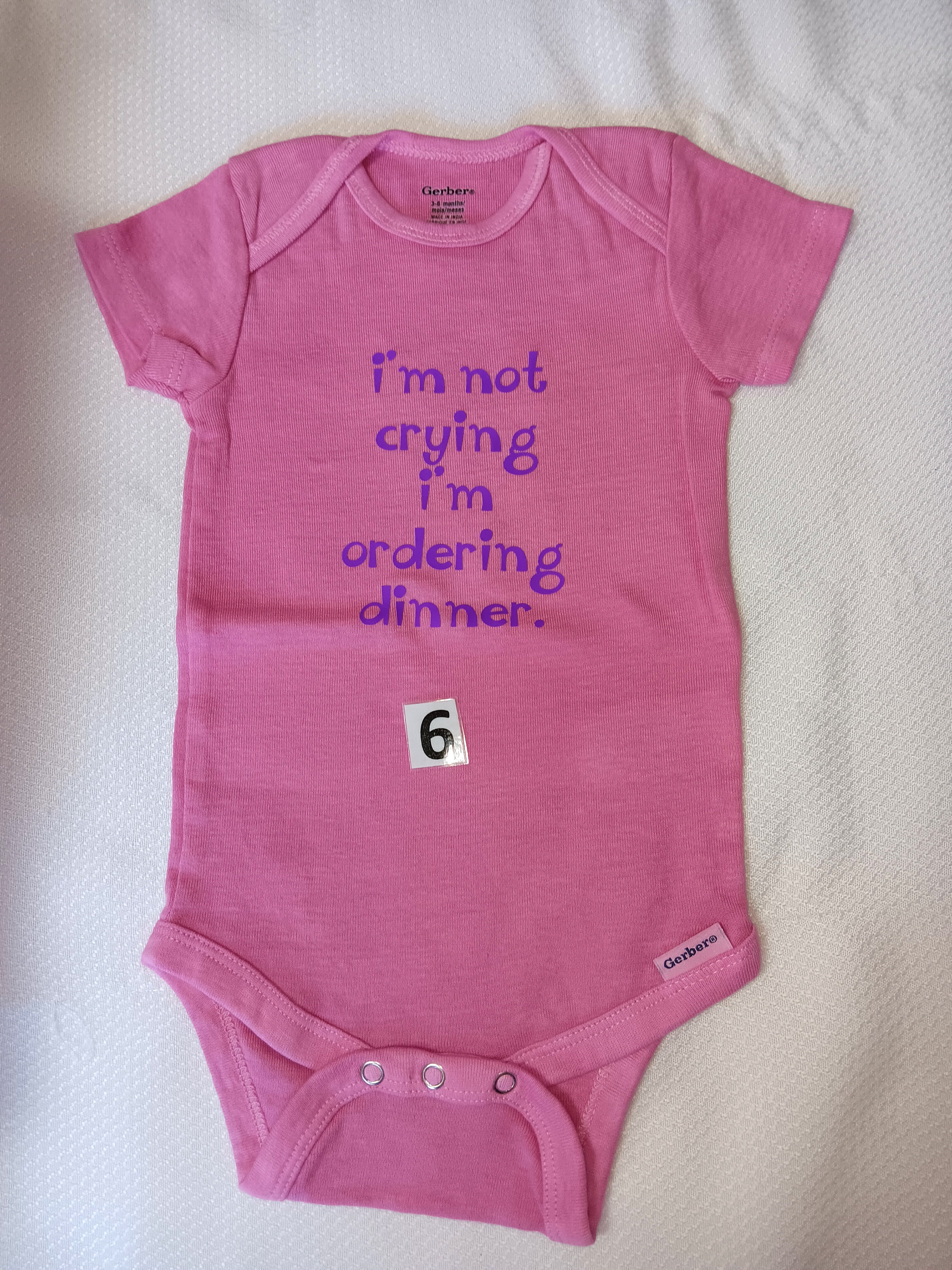 I'm not crying I'm ordering  dinner.