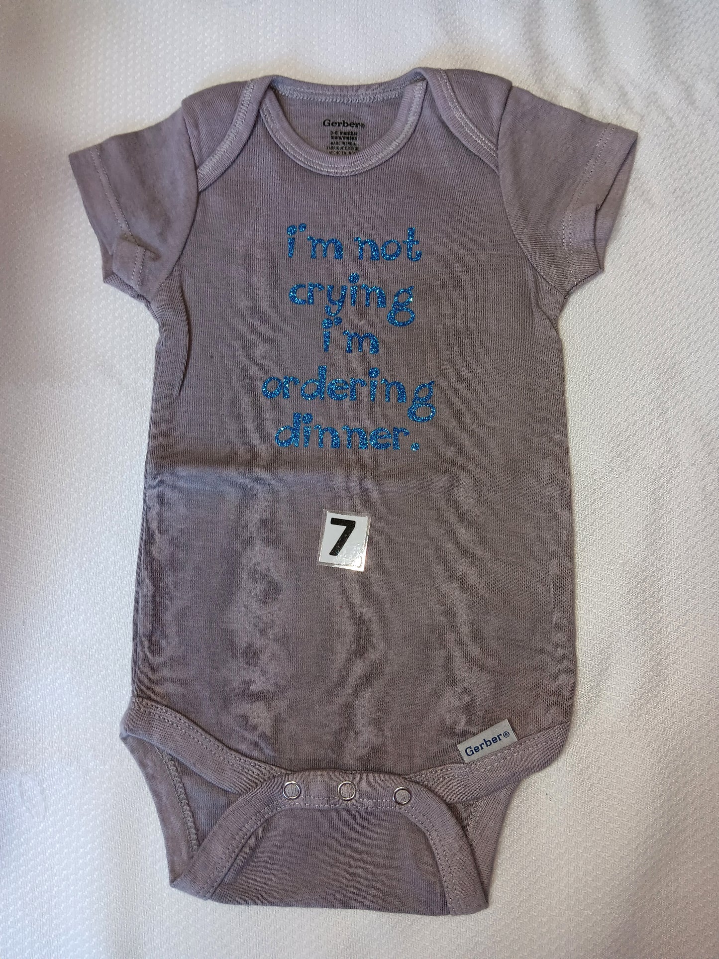 I'm not crying I'm ordering  dinner.