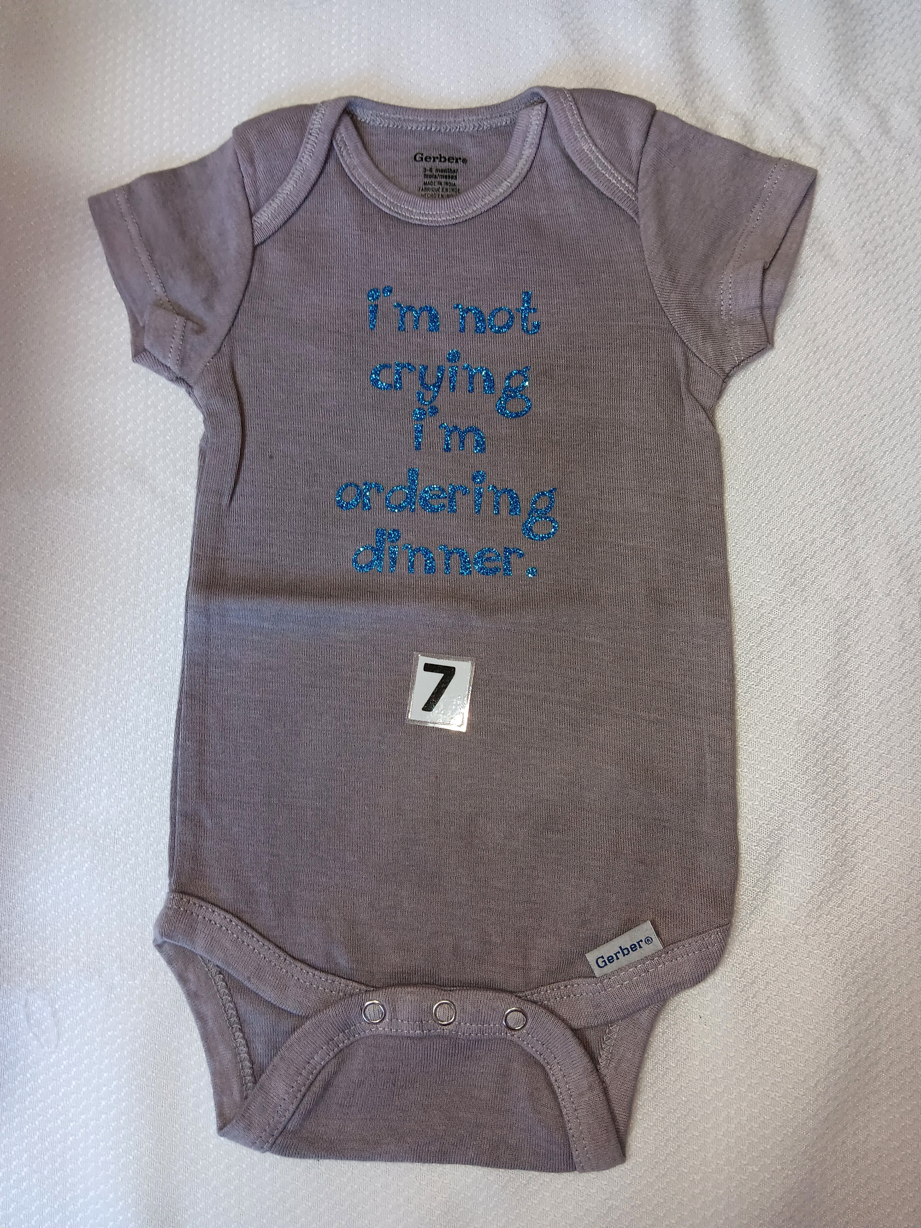 I'm not crying I'm ordering  dinner.