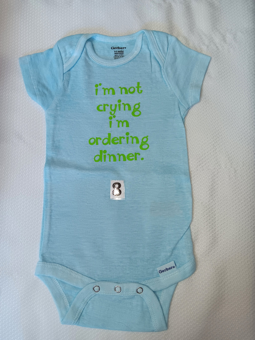 I'm not crying I'm ordering  dinner.