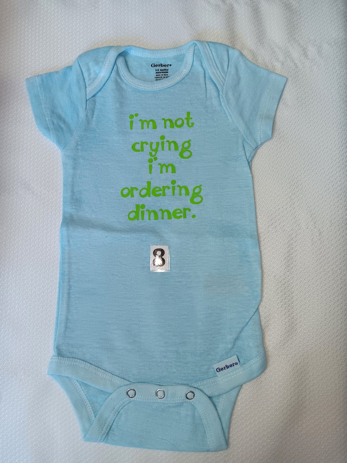 I'm not crying I'm ordering  dinner.