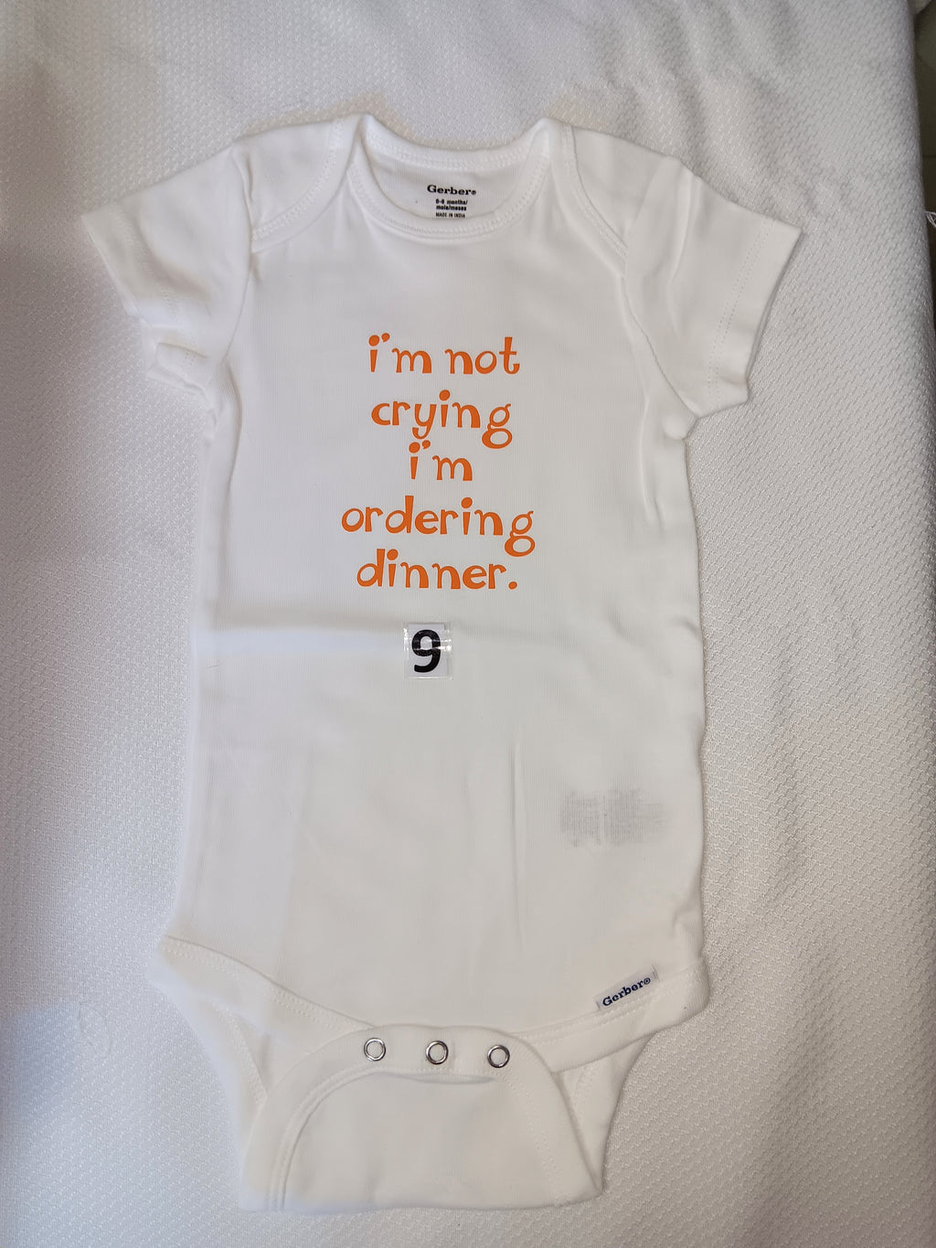 I'm not crying I'm ordering  dinner.