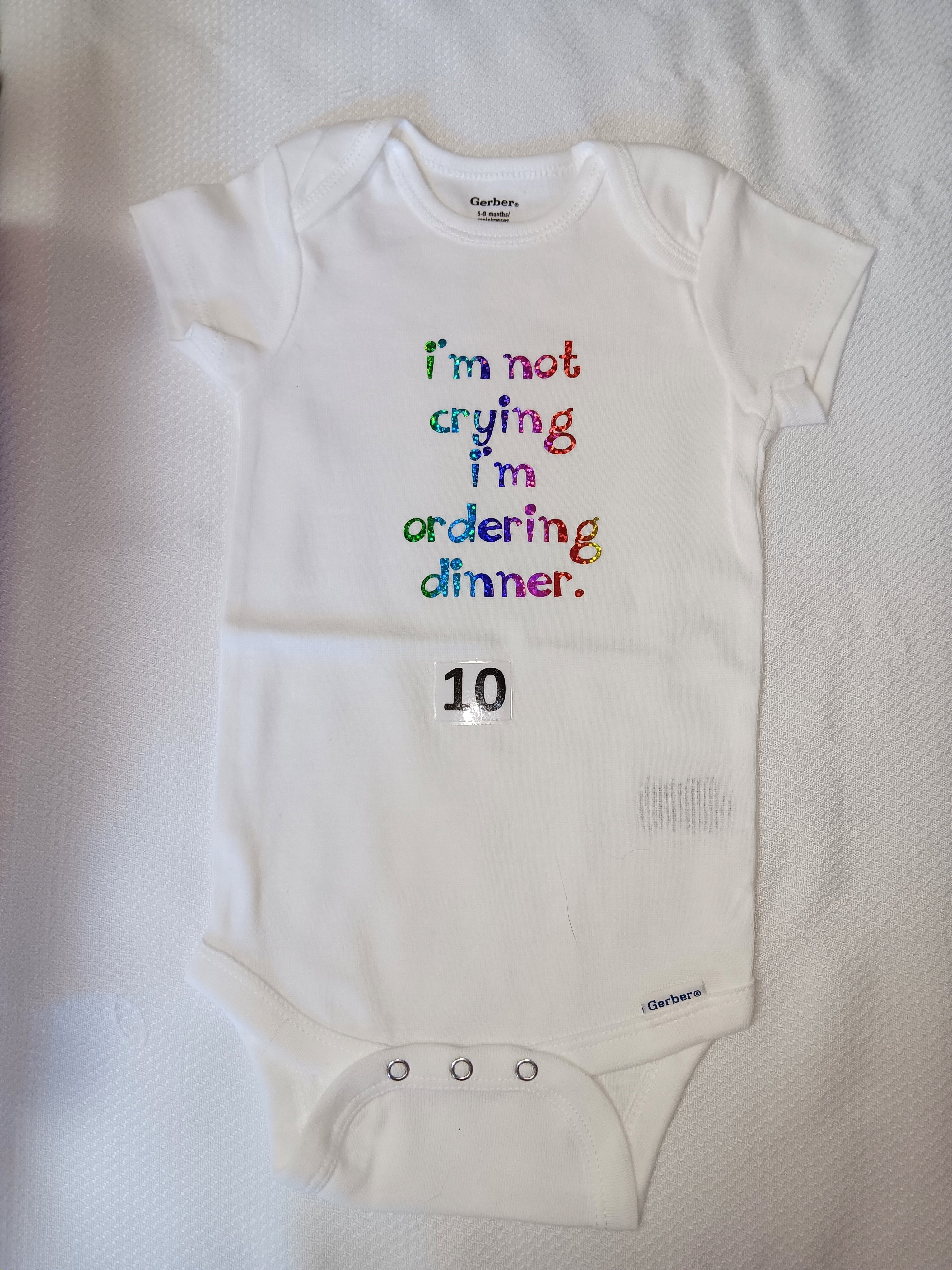 I'm not crying I'm ordering  dinner.