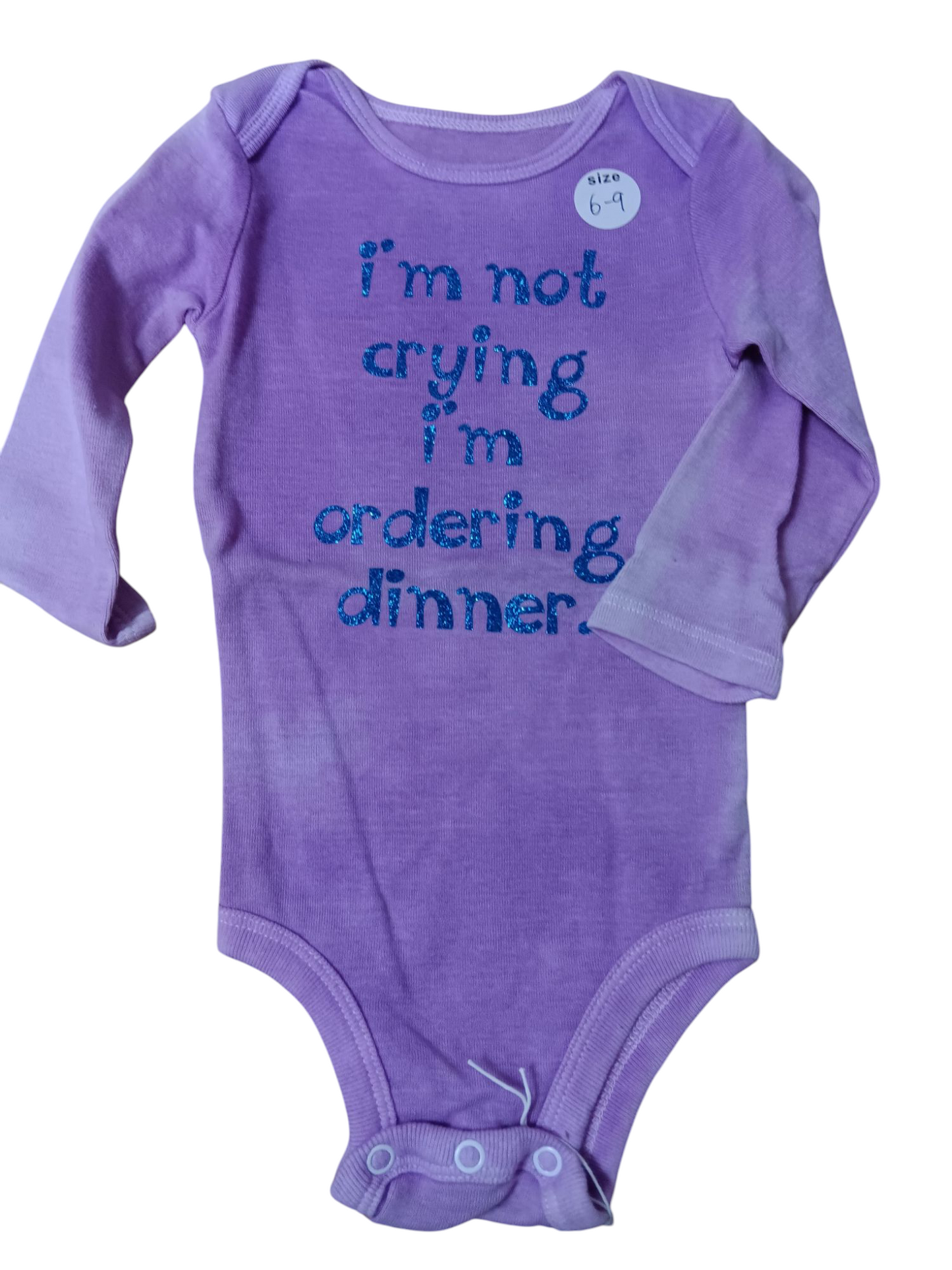 I'm not crying I'm ordering  dinner.