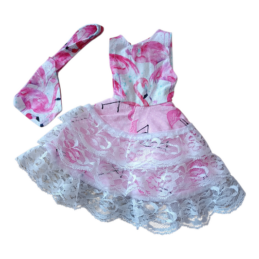 ruffle dress 14" doll