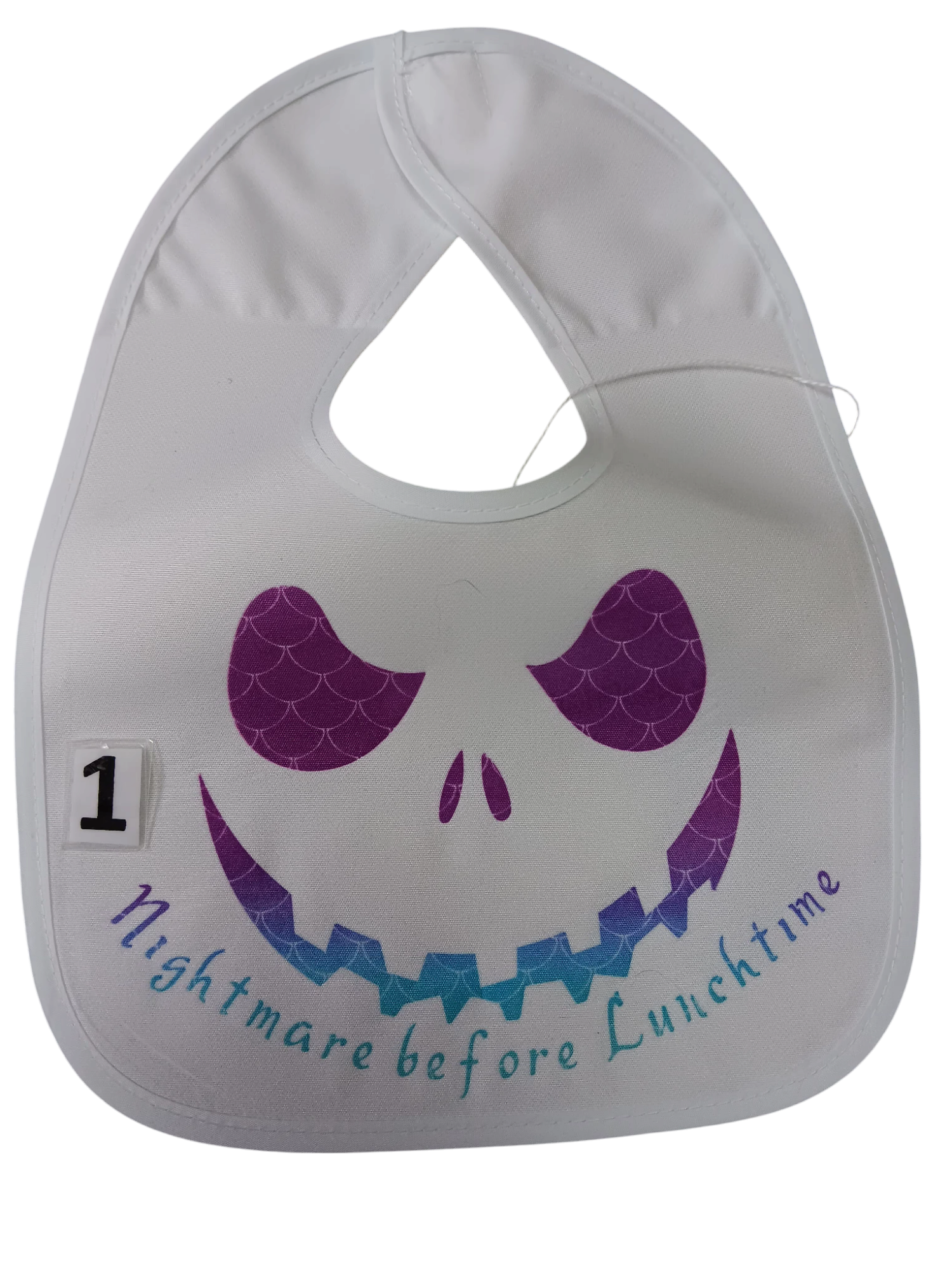Nightmare before lunchtime bibs, printed